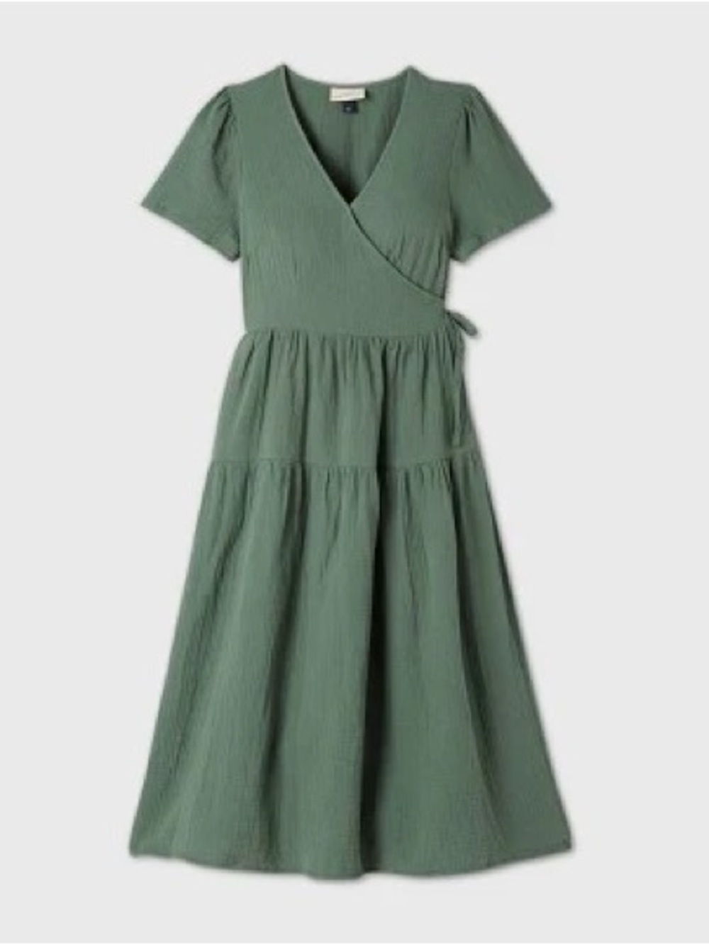 Prairie Chic Universal Thread Women’s Sage Green Wrap Midi Dress M